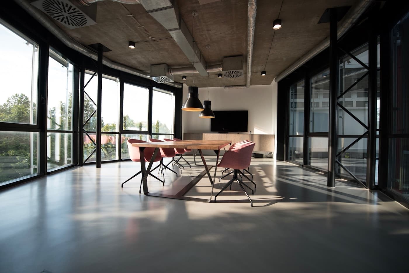 Modern commercial office interior